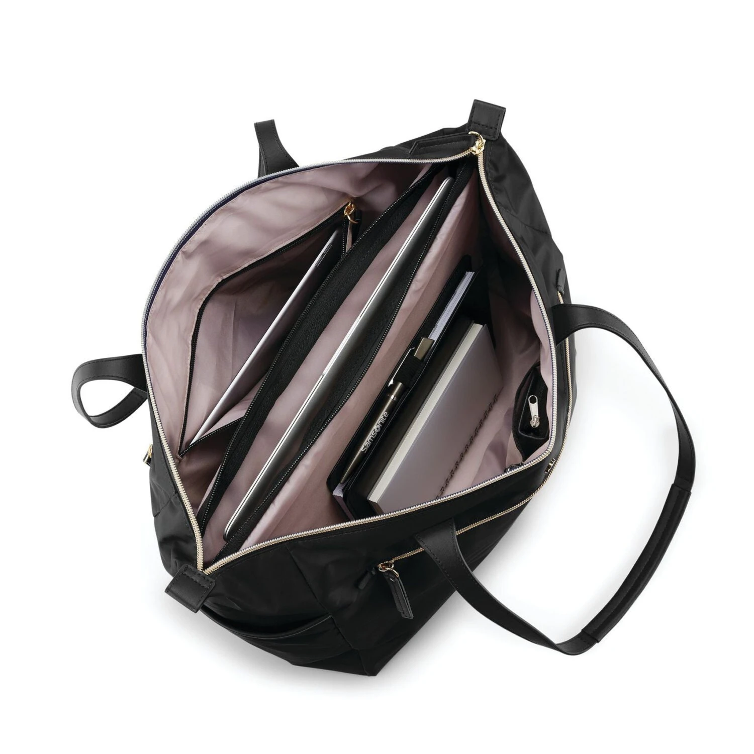 Samsonite Mobile Solutions Deluxe Carryall – Water-Resistant Nylon Laptop Travel Tote 4 Samsonite Mobile Solutions Deluxe Carryall – Water-Resistant Nylon Laptop Travel Tote - Image 2