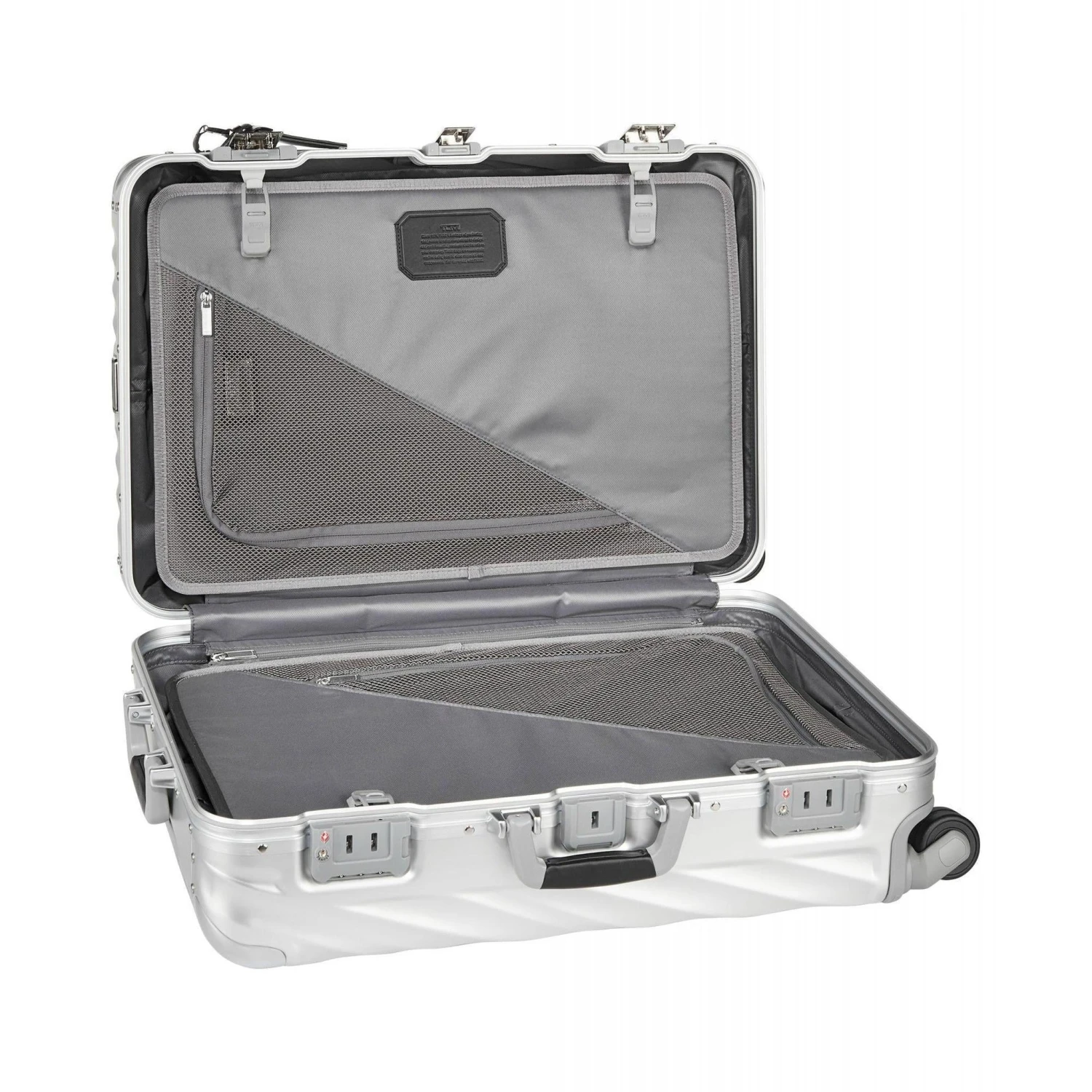 TUMI Silver Aluminum 19 Degree Short Trip Packing Case – Premium Hardside Spinner Luggage 6 TUMI Silver Aluminum 19 Degree Short Trip Packing Case – Premium Hardside Spinner Luggage - Image 4